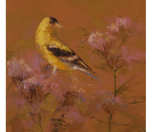 Randena Walsh "Goldfinch in Thistle"